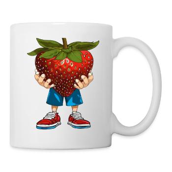 ERDBEERE - Tasse - Weiß - Rechts