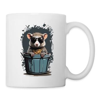 Cool Possum Funny Garbage Can Residents - Mug - white - Right