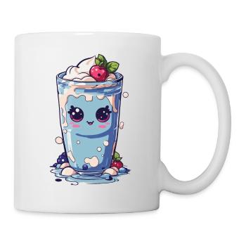 Myrtilles Mignon Milkshake Doux Amusant - Mug blanc - blanc - Droite