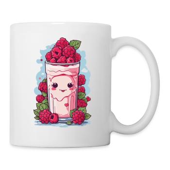 Raspberries Cute Milkshake Kawaii Anime Fun - Mug - white - Right