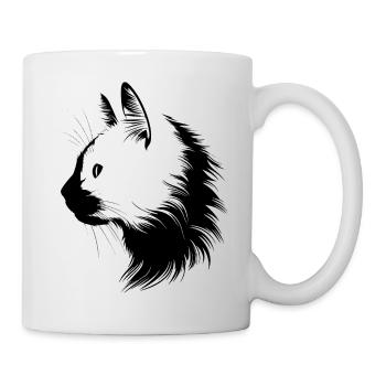 Cat, Cat Motif - Mug - white - Right