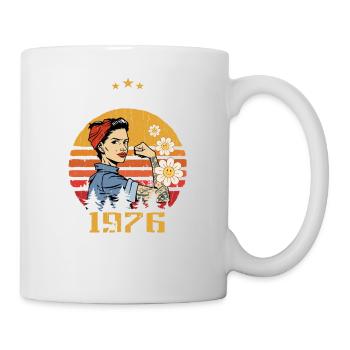 April 1976 Geburtstagsgeschenk April 1976 Vintage - Tasse - Weiß - Rechts