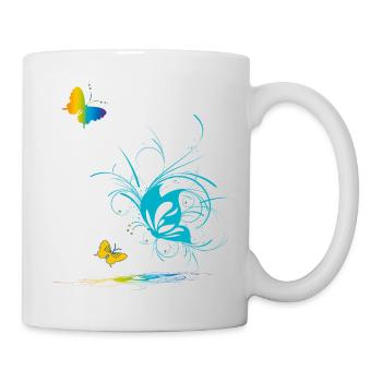 Butterflies in Love Spring - Mug - white - Right