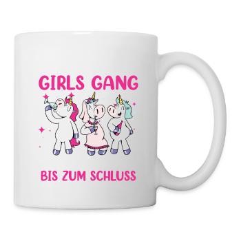 Malle Girls Gang Einhorn Mallorca Party Urlaub - Tasse - Weiß - Rechts