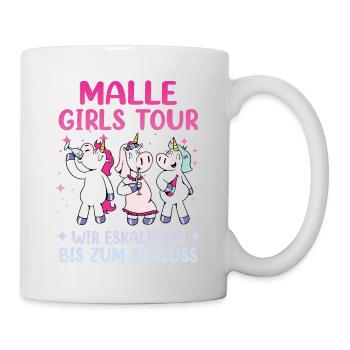 Malle Girls Tour - Tasse - Weiß - Rechts