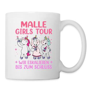 Malle Girls Tour - Tasse - Weiß - Rechts