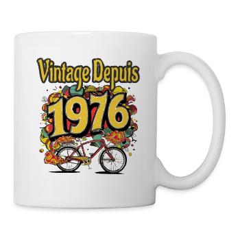 Vintage Depuis 1976 - Mug blanc - blanc - Droite