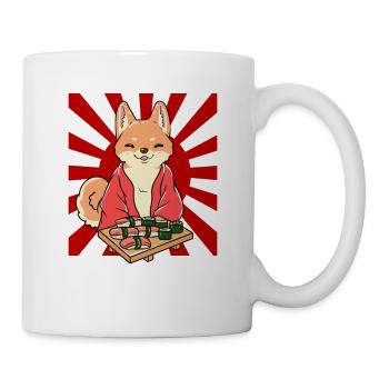 Shiba Inu Hund Sushi Japan Akita I Geschenk - Tasse - Weiß - Rechts