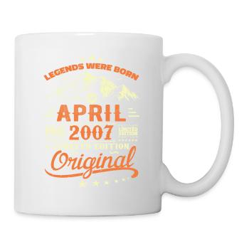 April 2007 Geburtstagsgeschenk 2007 Legenden April - Tasse - Weiß - Rechts