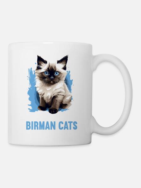 Birman Cat Birma Katze - Tasse - Weiß