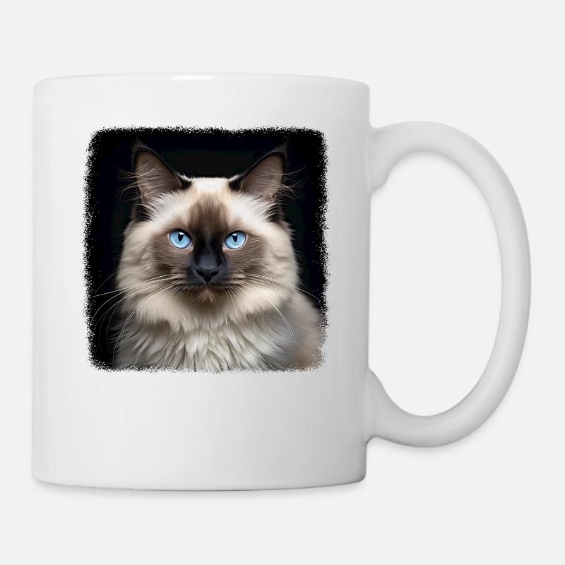 Birman Cat Birma Katze - Tasse - Weiß
