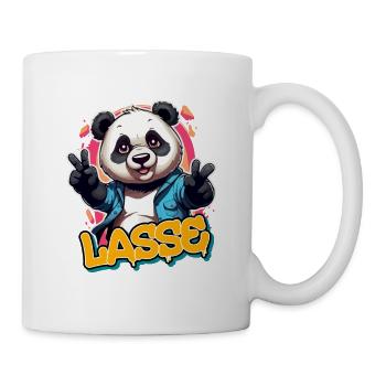 LASSE - Handsome boy name with cool panda - Mug - white - Right