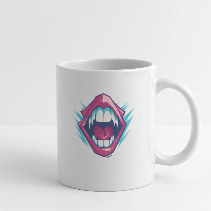 Vampire dentition with sharp teeth Mug