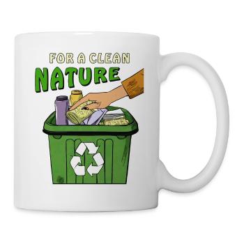 MÜLLTONNE FOR A CLEAN NATURE - Tasse - Weiß - Rechts