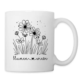 🤍Prairie de fleurs - Mug blanc - blanc - Droite