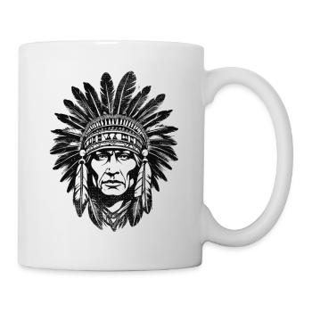 Indian- Native American - USA - Mug - white - Right