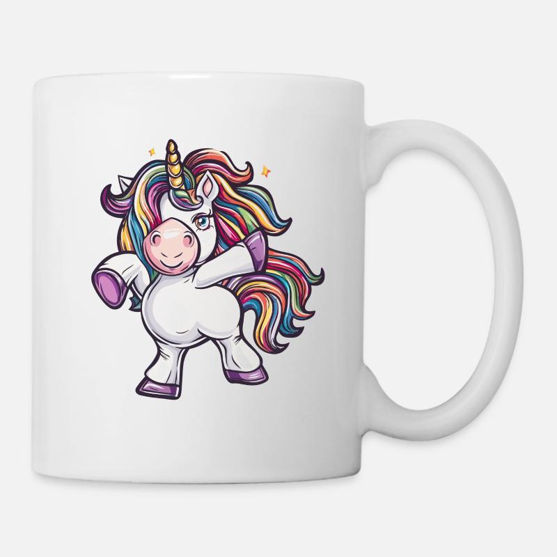 Tanzendes Einhorn - Tasse - Weiß