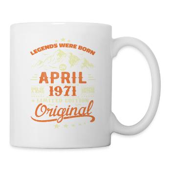April 1971 Cadeau Anniversaire 1971 Légendes April - Mug blanc - blanc - Droite