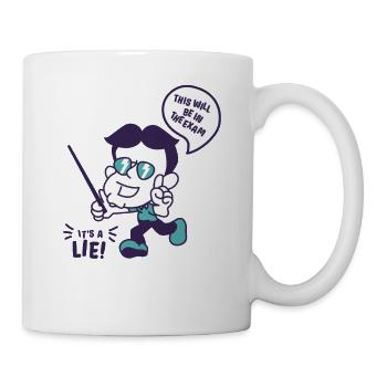 Witziger Lehrer - Geschenk für Lehrer mit Humor! - Tasse - Weiß - Rechts