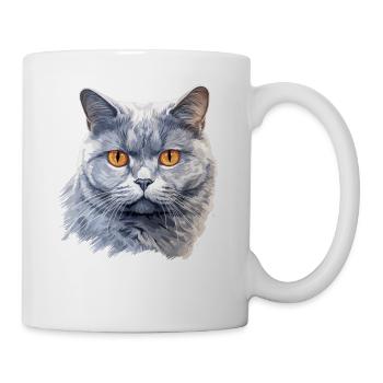 Cat Cats British Shorthair British Shorthair - Mug - white - Right