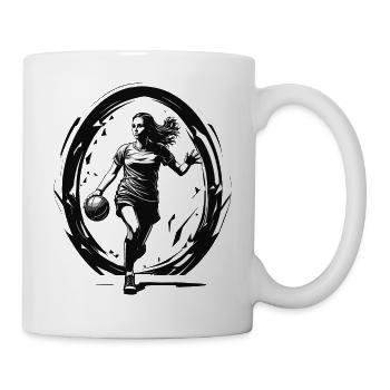 Handball player streetwear Iconic style - Mug - white - Right
