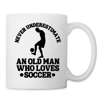 Fußballmannschaft Fußballspieler Fußballdesign - Tasse - Weiß - Rechts