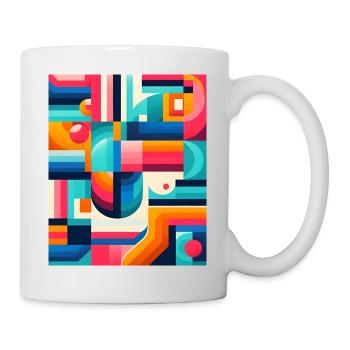 Fractal Symphony - Womens Boxy Tee Design.. Rêve - Mug blanc - blanc - Droite