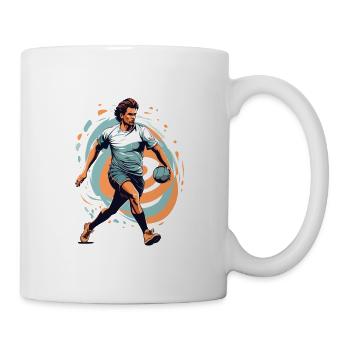 Handballspieler Streetwear Ikonischer Style Design - Tasse - Weiß - Rechts