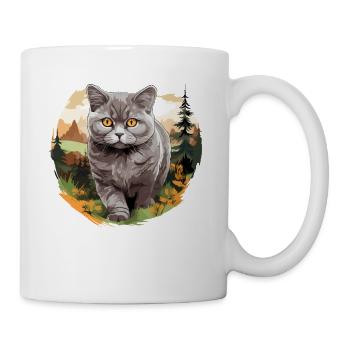 Cat Cats British Shorthair British Shorthair - Mug - white - Right