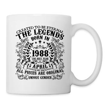 Anniversaire 1988 Avril 1988 né en Avril 1988 - Mug blanc - blanc - Droite