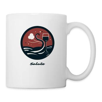 Wine-drink: Greetings from the winery - Mug - white - Right