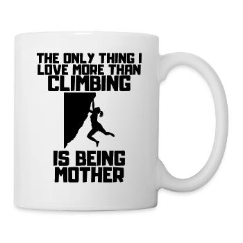 Kletterer Bergklettern Bergsteigen Berg Klettern - Tasse - Weiß - Rechts