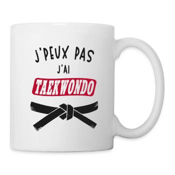 J'Peux Pas J'ai Taekwondo - Mug blanc - blanc - Droite