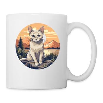 Burmilla Chaton Burmilla Chat - Mug blanc - blanc - Droite