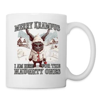 Krampus Maske | Kawaii Kramperl | Weihachtsmann - Tasse - Weiß - Rechts