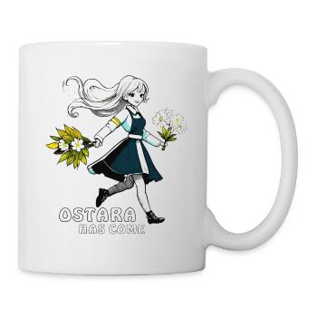 FRAU BLUMEN OSTARA HAS COME - Tasse - Weiß - Rechts