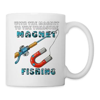 PÊCHER AVEC L’AIMANT AU TRÉSOR - Mug blanc - blanc - Droite