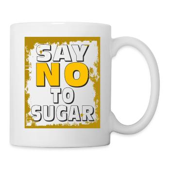 ZUCKER SAY NO TO SUGAR - Mug - white - Right
