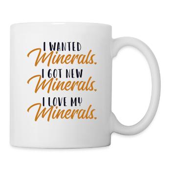 Minéraux Amour Géologue Pierre Collectionneur Minéral - Mug blanc - blanc - Droite