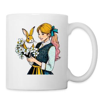 FRAU HASE BLUME - Tasse - Weiß - Rechts