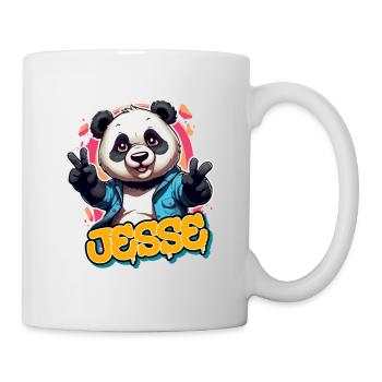 JESSE - Handsome Boy Name with Cool Panda - Mug - white - Right