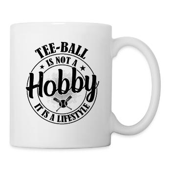 Le tee-ball n’est pas un passe-temps, c’est un mode de vie - Tee-ba - Mug blanc - blanc - Droite