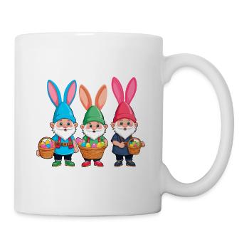 Ostern Nordische Wichtel Gnom Osterhase Lustiges - Tasse - Weiß - Rechts