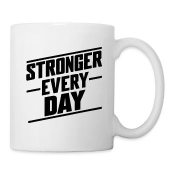 STRONGER EVERY DAY - Mug - white - Right