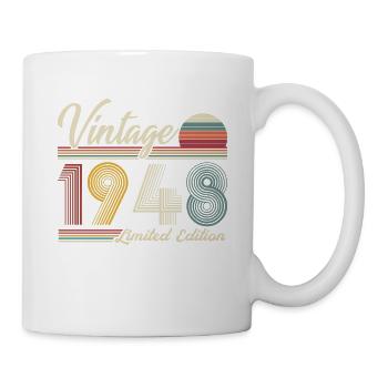Millésime 1948 Vintage Cadeau Anniversaire - Mug blanc - blanc - Droite