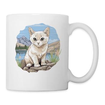 Burmilla Chaton Burmilla Chat - Mug blanc - blanc - Droite