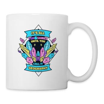 Bis man es Geographie Geologe Mineral nennt - Tasse - Weiß - Rechts
