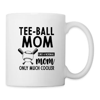 Tee-ball mom Tee-ball Player Mama - Tasse - Weiß - Rechts