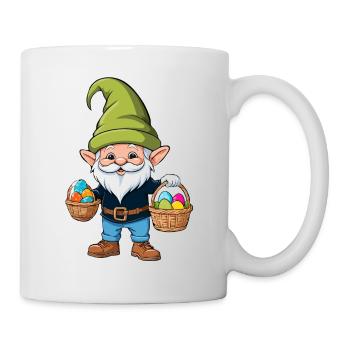 Ostern Nordische Wichtel Gnom Osterhase Lustiges - Tasse - Weiß - Rechts