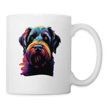 Watercolor Colorful Giant Schnauzer - Mug - white - Right